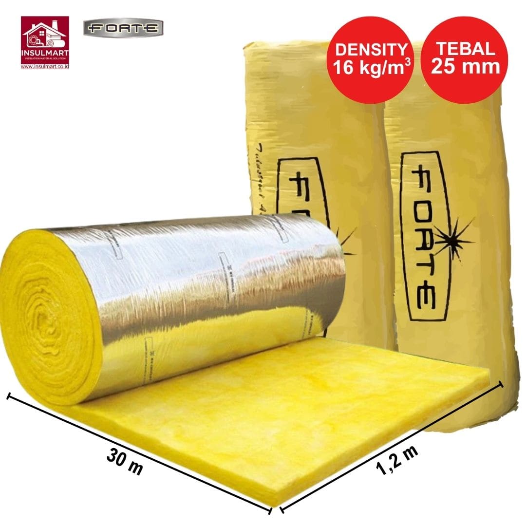 Glasswool Blanket With Foil Merk Forte 1